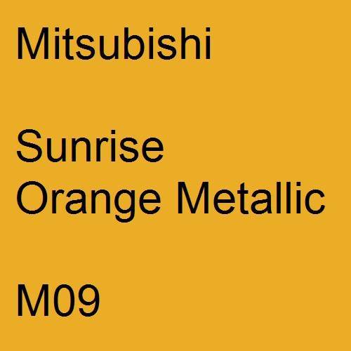 Mitsubishi, Sunrise Orange Metallic, M09.